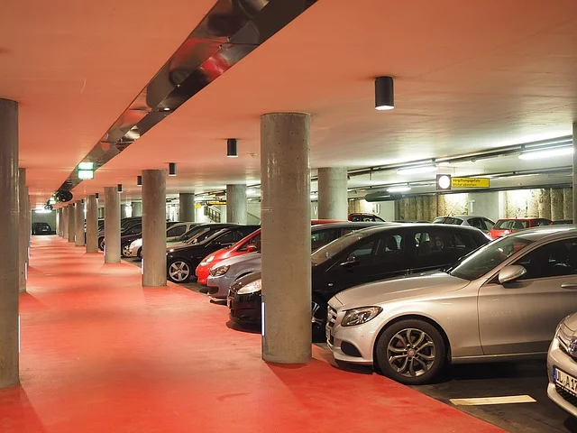 coche cerca del aeropuerto de Barajas